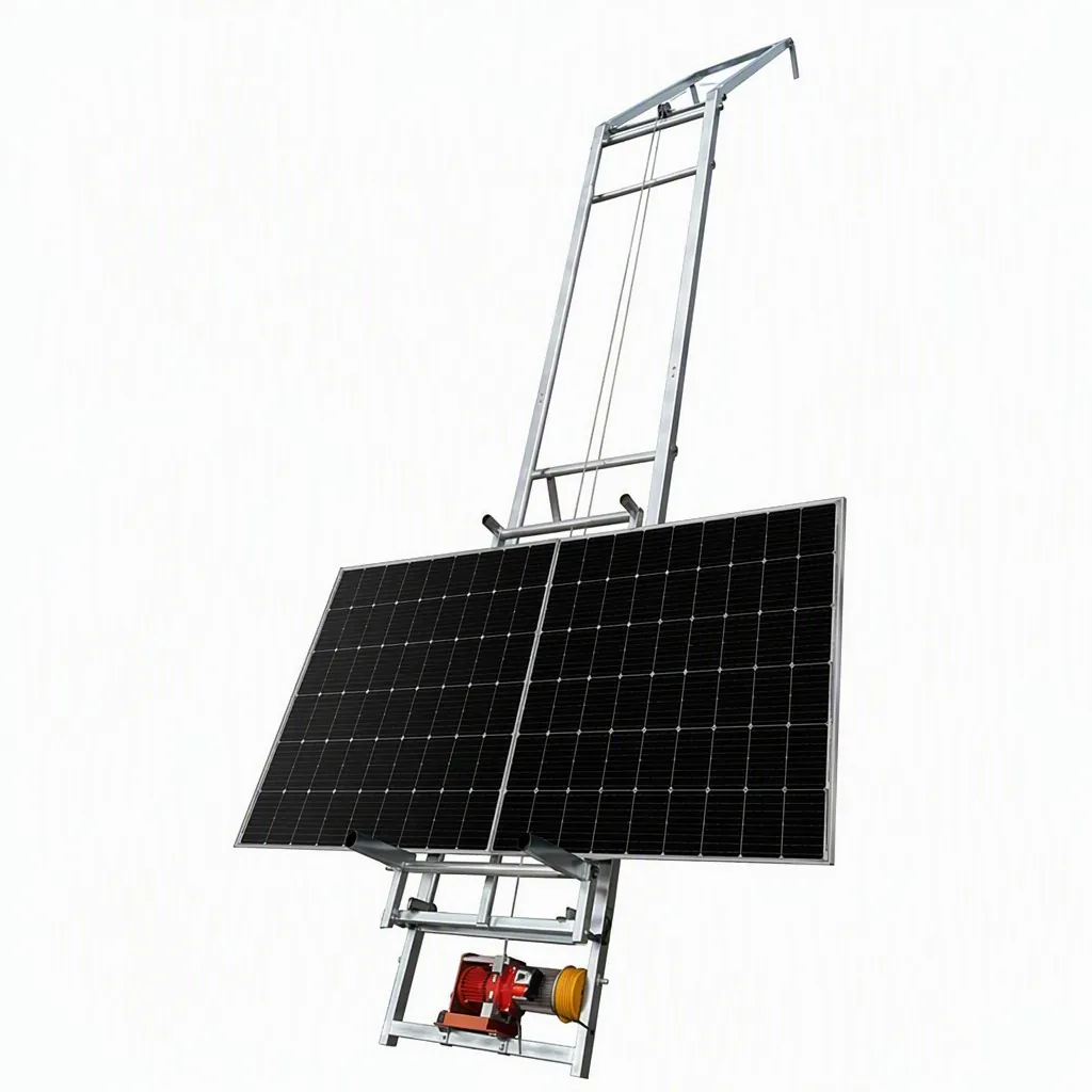 Sloping Roof Photovoltaic Panel Lift