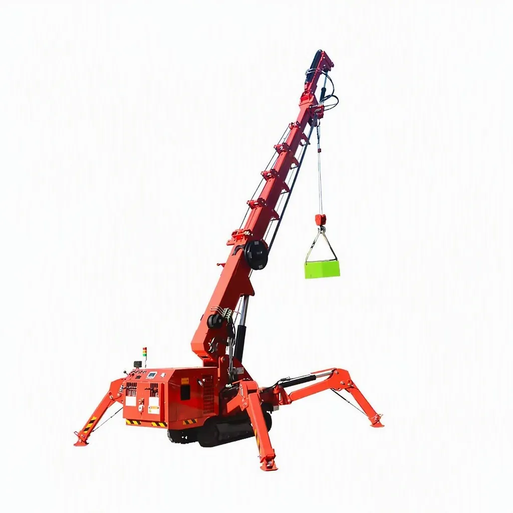 Spider crane for tight-access lifting